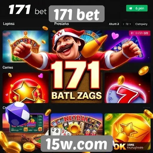 Variedade de jogos disponíveis na plataforma 171 bet